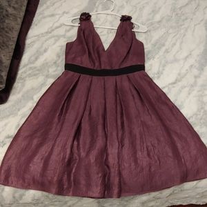 Purple tea lengthed dress